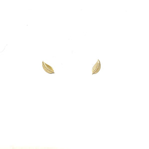Tiny Leaves Stud Earrings - Topaz Custom Jewelry