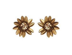 Sunflower Post Earrings - Topaz Jewelry