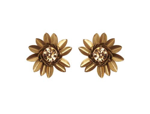 Sunflower Post Earrings - Topaz Jewelry