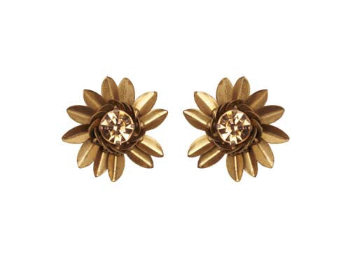 Sunflower Post Earrings - Topaz Jewelry