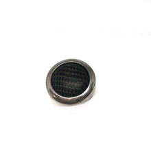 Load image into Gallery viewer, Sterling Silver Statement Ring,Silver Leather Ring,Topaz Jewelry

