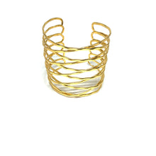 Load image into Gallery viewer, Statement Gold Cuff,Gold XXX Cuff - Topaz Jewelry
