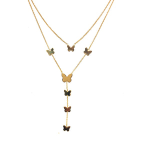 Butterfly Y Lariat - Topaz Custom Jewelry