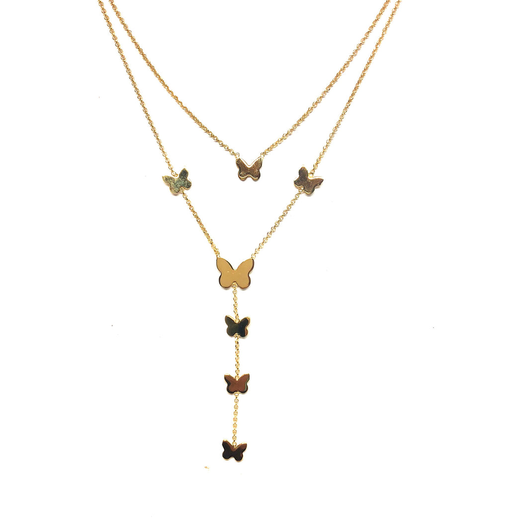 Butterfly Y Lariat - Topaz Custom Jewelry