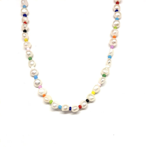 Freshwater Pearls,Colourful Beads,Necklace,Topaz Jewelry