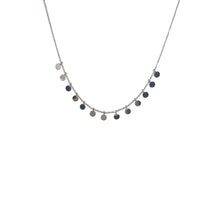 Load image into Gallery viewer, 10K White Gold Disc Necklace - Topaz Jewelry

