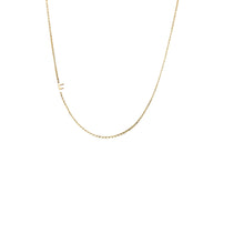 Load image into Gallery viewer, Dainty Gold Letter Necklace,10K Gold Initial A Necklace,Letter Necklace,Topaz Jewelry
