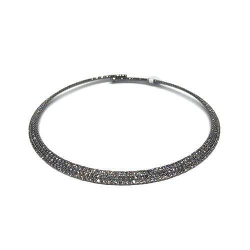 Sparkly Rhindtone Choker ,Sparkly Choker - Topaz Jewelry