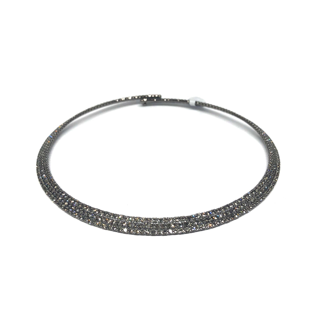 Sparkly Rhindtone Choker ,Sparkly Choker - Topaz Jewelry