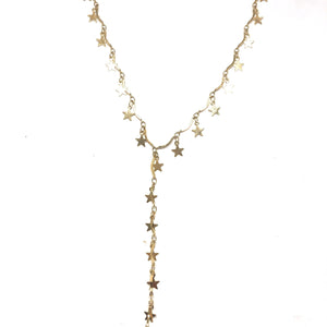Stars Lariat Necklace - Topaz Custom Jewelry