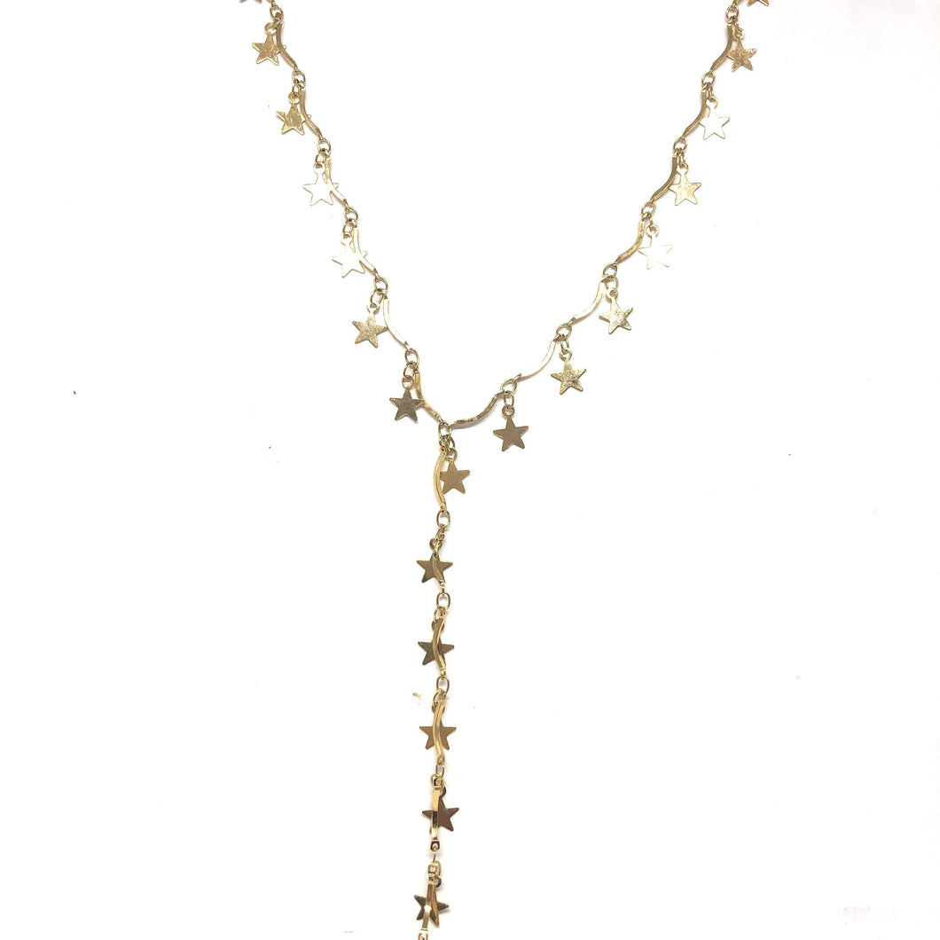 Stars Lariat Necklace - Topaz Custom Jewelry