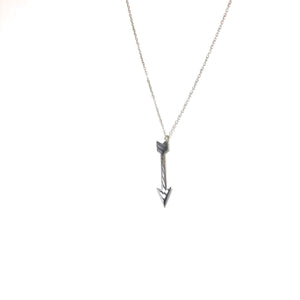 Sterling Silver Arrow Necklace,Love Arrow Necklace,Topaz Jewelry