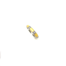 Load image into Gallery viewer, Thin Enamel Rings,Colorful Enamel Ring,Yellow Stackable Enamel Ring,Topaz Jewelry
