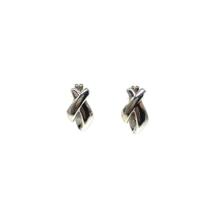 Sterling Silver X Earrings ,Everyday Earrings- Topaz Custom Jewelry