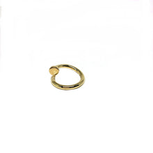 Load image into Gallery viewer, 10K Solid Gold Nail Ring,Gold Nail Ring,Open Nail Ring
