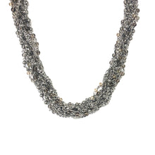Load image into Gallery viewer, Multi Chains Statement Necklace,Silver Statement Necklace,Topaz Jewelry
