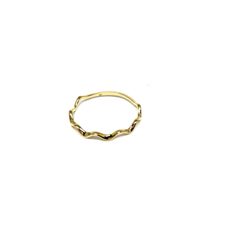 Zig Zag Gold Rings - Topaz Custom Jewelry