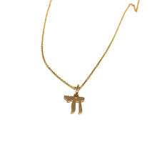 Load image into Gallery viewer, Chai Necklace,Gold Chai Necklace,Topaz Jewelry
