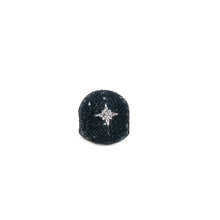 Load image into Gallery viewer, Black Mesh Ring, Black Statement Ring, Black Swarovski Ring, Black Ring, Black Star Ring,- Topaz Jewelry
