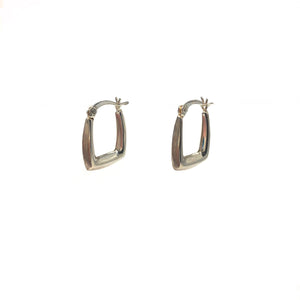 Sterling Silver Square Hoop Earrings,Everyday Square Hoop Earrings,Topaz Jewelry