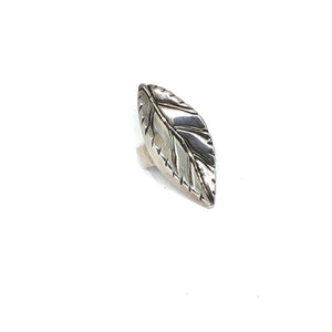Silver Leaf Statement Ring - Topaz Jewelry