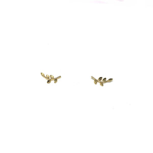 Vine Stud Earrings - Topaz Custom Jewelry