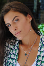 Load image into Gallery viewer, Silver Shoulder Duster Earrings - Topaz Jewelry
