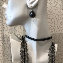 Load image into Gallery viewer, Black Adjustable Choker - Topaz Jewelry
