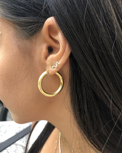Natasha Hoop Earrings - Topaz Jewelry