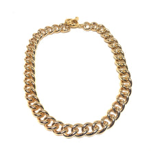 Load image into Gallery viewer, Gold Plated Chunky Chain,Gold Plated Curb Chain Necklace,Topaz Jewelry 

