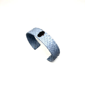 Light Blue Hamsa Cuff - Topaz Jewelry