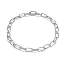 Load image into Gallery viewer, Stainless Steel Link Chain Necklace, Topaz Jewelry
