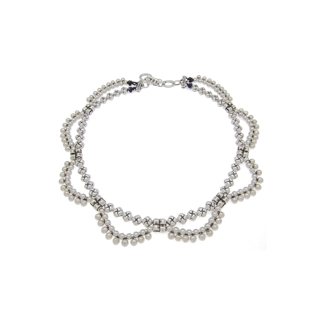 Silver Statement Necklace,Serenity Necklace - Topaz Jewelry