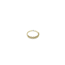 Load image into Gallery viewer, 10K Solid Gold Zigzag Bubble Ring - Topaz  Jewelry
