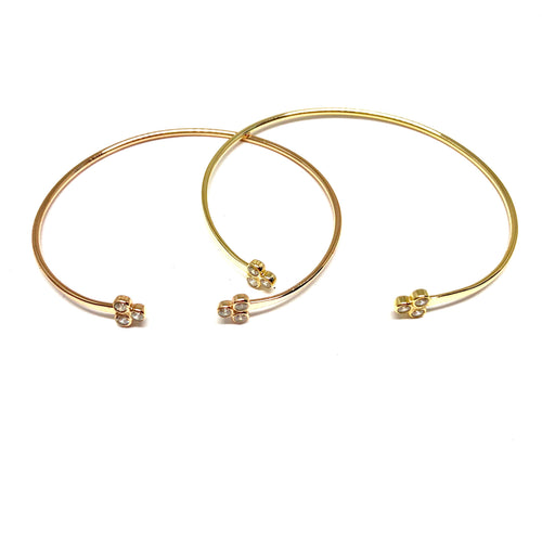 Three Tripod Bangle - Topaz Jewelry