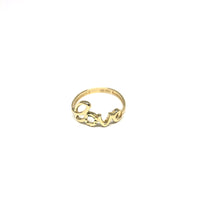 Load image into Gallery viewer, 10K Gold Love Script Ring, Gold Love Ring, - Topaz Jewelry
