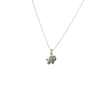 Load image into Gallery viewer, Sterling Silver Dog Pendant ,Sterling Silver Dog Charm  Necklace

