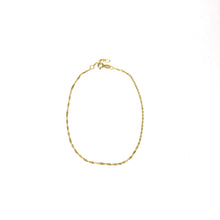 Load image into Gallery viewer, 10K Gold Anklet,Dainty Gold Anklet,Topaz Jewelry
