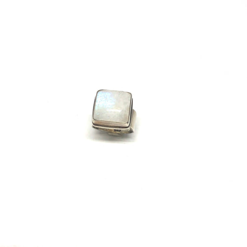 Moonstone Silver Ring,Moonstone Statement Ring,Topaz Jewelry