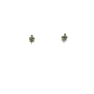 Tiny Silver Snake Post Tiny Snake Earrings, Silver Snake Earrings - Topaz Jewelry