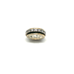 Single Cz Spinning Ring - Topaz Jewelry