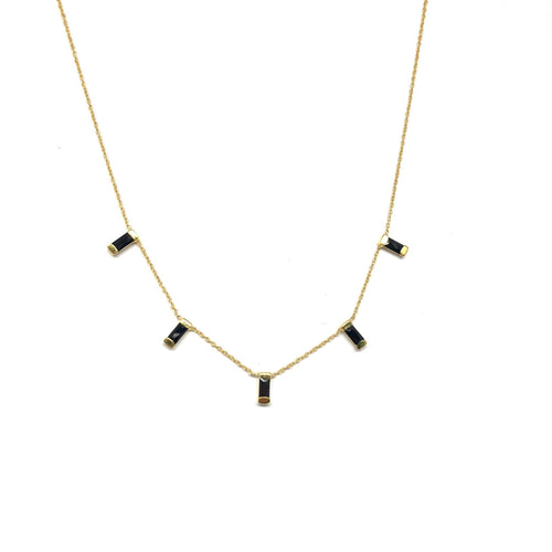Multi Baguette Necklace - Topaz Jewelry