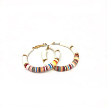 Load image into Gallery viewer, Multi Color Hoop Earrings - Topaz Jewelry
