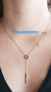 LOVE Y Lariat Necklace - Topaz Jewelry