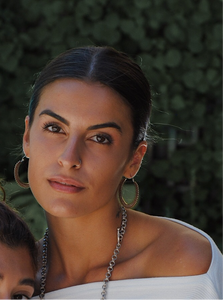 Dotted Hoops,Dotted Hoop Earrings,Statement Silver Hoop Earrings,Topaz Jewelry