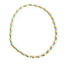 Load image into Gallery viewer, Stretch Anklet,Gold Turquoise Anklet,Anklet -Topaz Jewelry
