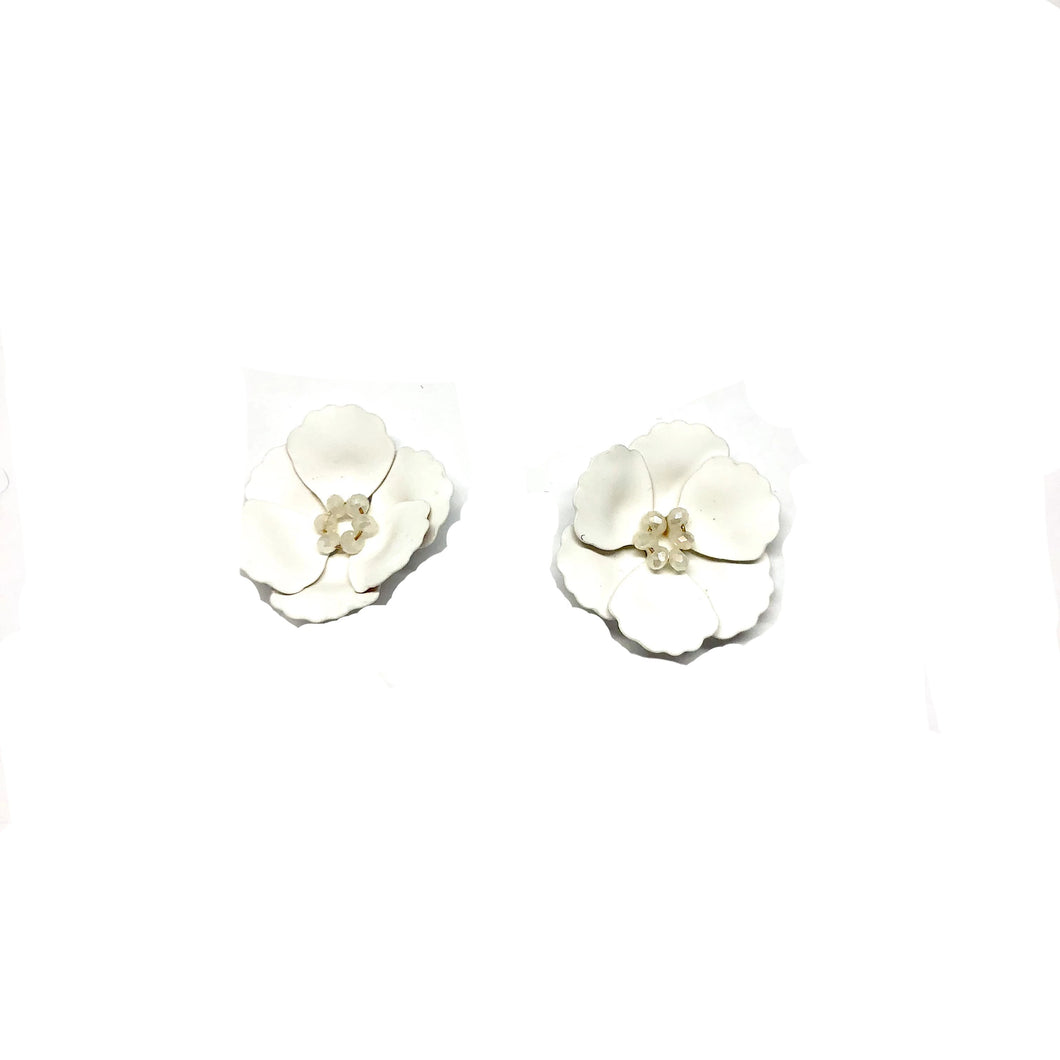 Lotus Flower Earrings - Topaz Custom Jewelry