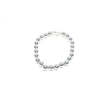 Load image into Gallery viewer, Sterling Silver Tiffany Style Bracelet,Silver Balls Bracelet,Silver Bracelet,Topaz Jewelry
