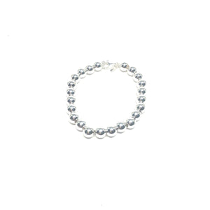 Sterling Silver Tiffany Style Bracelet,Silver Balls Bracelet,Silver Bracelet,Topaz Jewelry