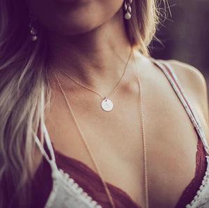 Initial S Necklace - Topaz Jewelry